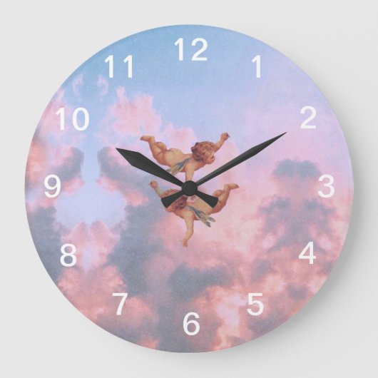 天の天使 ラージ壁時計 (正面)