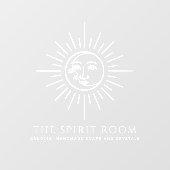 天の太陽と月のビジネス ウィンドウサイン (シート)