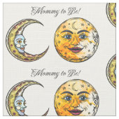 天の太陽と月のママになる ファブリック (クローズアップ)