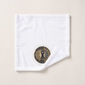 天の太陽の月のパーソナライズされた星 バスタオルセット (ウォッシュタオル)