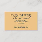 天の太陽の月星 名刺 (裏面)