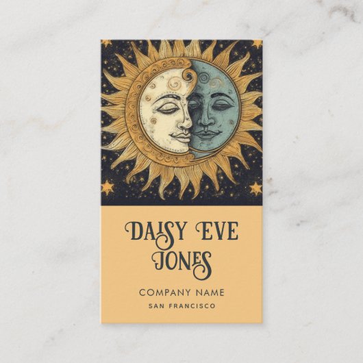 天の太陽の月星 名刺 (正面)