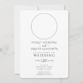 天の太陽の月結婚星 招待状