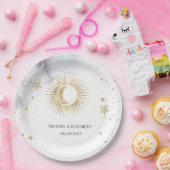 天の太陽、月、星 ペーパープレート (パーティー)