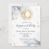 天の太陽、月、星 招待状 (正面)