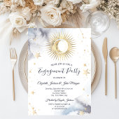 天の太陽、月、星 招待状