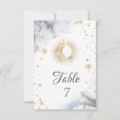 天の太陽、月、星 招待状 (正面)