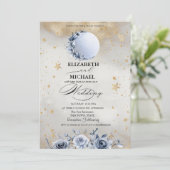 天の太陽、青い月、バラ、星のスクリプト 招待状 (スタンド正面)