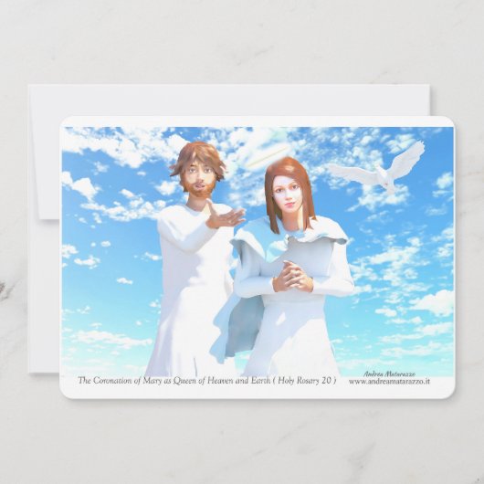 天の女王マリアの戴冠 招待状 (正面)