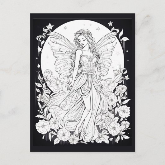 天の妖精のカラーオーダーポストカード ポストカード (正面)