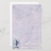 天の妖精の月の星信じ恒星 便箋 (正面/裏面)