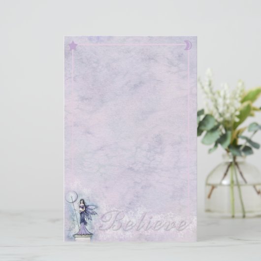 天の妖精の月の星信じ恒星 便箋 (スタンド正面)