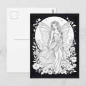 天の妖精 カラーリングポストカード ポストカード (正面/裏面)