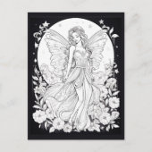 天の妖精 カラーリングポストカード ポストカード (正面)