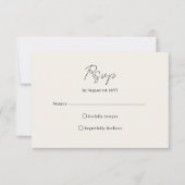 天の孔雀の羽エレガントな結婚式 出欠カード (正面)