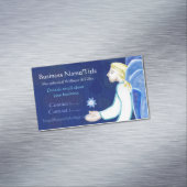 天の存在エンジェルフォークアートミディアムライトワーカー マグネット名刺 (インサイチュ)