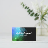 天の宇宙銀河系と星 名刺 (スタンド正面)