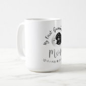 天の守護母 | 月とファーストジャーニーアート コーヒーマグカップ (正面左)