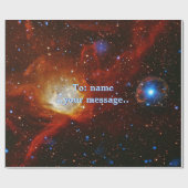 天の宝石、星雲N90およびパルサーSXP1062 ラッピングペーパー (フラット)