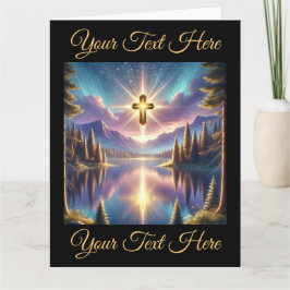 天の山湖の聖十字架 カード