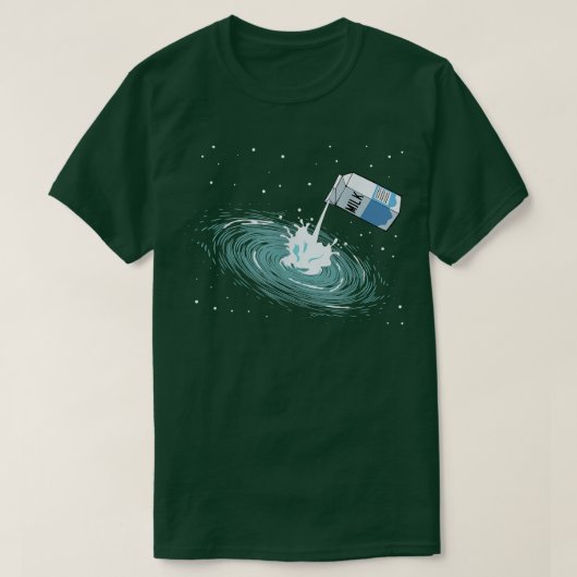 天の川おもしろいかわいい宇宙天文学銀河系プンGr Tシャツ (デザイン正面)