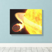 天の川で最も熱い既知の惑星 キャンバスプリント (インサイチュ (ウッドフロア))