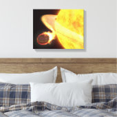 天の川で最も熱い既知の惑星 キャンバスプリント (インサイチュ (寝室))