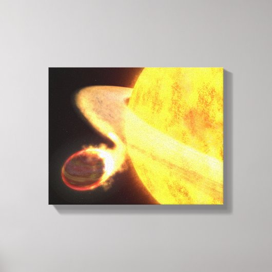 天の川で最も熱い既知の惑星 キャンバスプリント (正面)