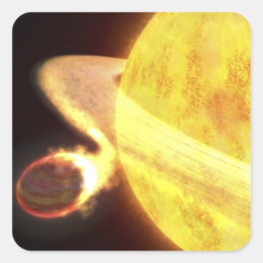 天の川で最も熱い既知の惑星 スクエアシール (正面)