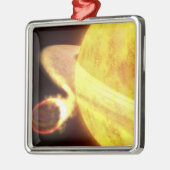 天の川で最も熱い既知の惑星 メタルオーナメント (左)