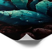 天の川と水中リーフシーン ポスター (角)