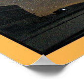 天の川に向かう天文学レーザー ポスター (角)