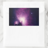 天の川のオリオン星雲銀河系 長方形シール (バッグ)