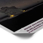 天の川のパノラマ ポスター (角)