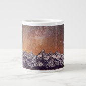 天の川の上グランドテトン ジャンボコーヒーマグカップ (正面)