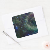 天の川の中のカシオペア星雲銀河系 スクエアシール (封筒)