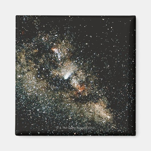 天の川の中のヘイリー彗星 マグネット (正面)