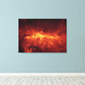 天の川の中心は塵に覆われた キャンバスプリント (インサイチュ (ウッドフロア))