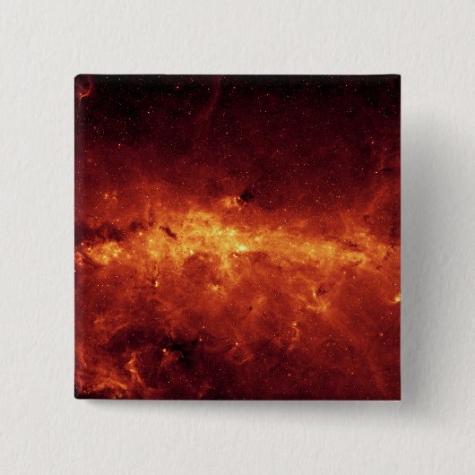 天の川の中心は塵に覆われた 缶バッジ (正面)