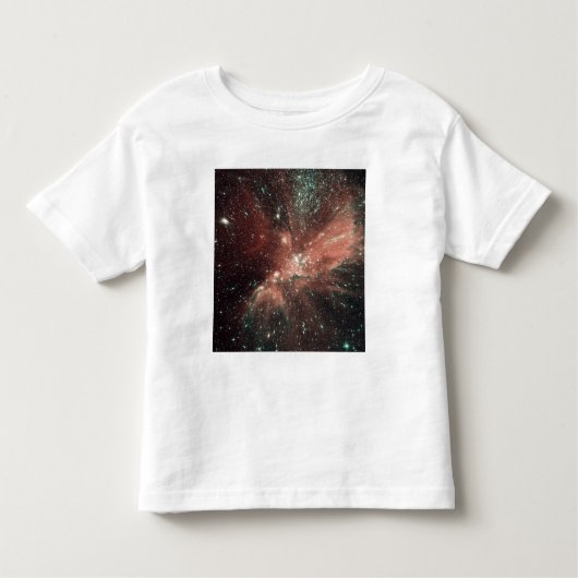 天の川の乳児星の集団 トドラーTシャツ (正面)