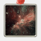 天の川の乳児星の集団 メタルオーナメント (正面)