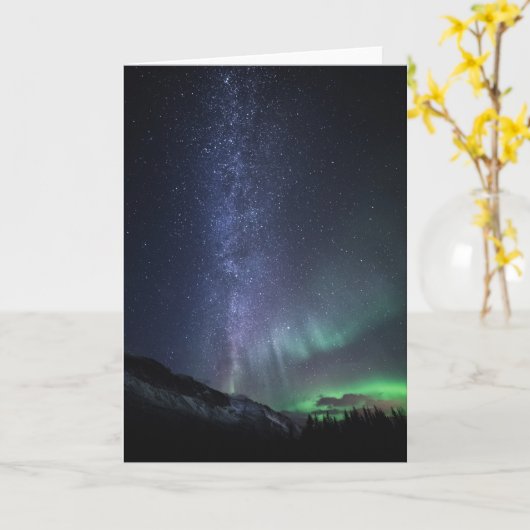 天の川の北灯 カード (黄色い花)
