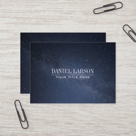 天の川の名刺 名刺 (正面/裏面インサイチュ)