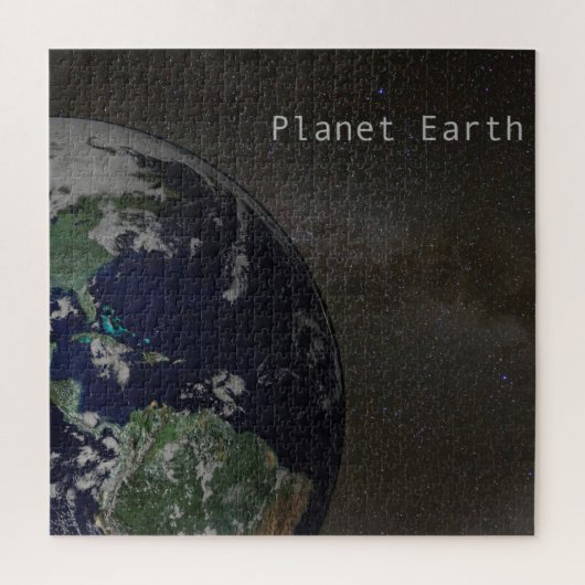 天の川の惑星地球 ジグソーパズル (縦)