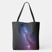 天の川の明るい色のトートバッグ トートバッグ (裏面)