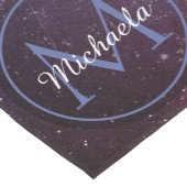 天の川の明るい色のパーソナル化可能なモノグラムシュ ショートテーブルランナー (コーナー)