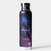 天の川の明るい色のパーソナル化可能なモノグラム ウォーターボトル (左面)