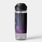 天の川の明るい色のパーソナル化可能なモノグラム ウォーターボトル (背面)