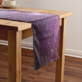 天の川の明るい色のパーソナル化可能なモノグラム ショートテーブルランナー (インサイチュ)