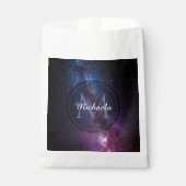 天の川の明るい色のパーソナル化可能なモノグラム フェイバーバッグ (正面)